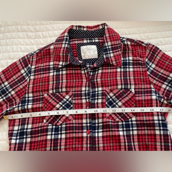 Justice red plaid top - Picture 8 of 10